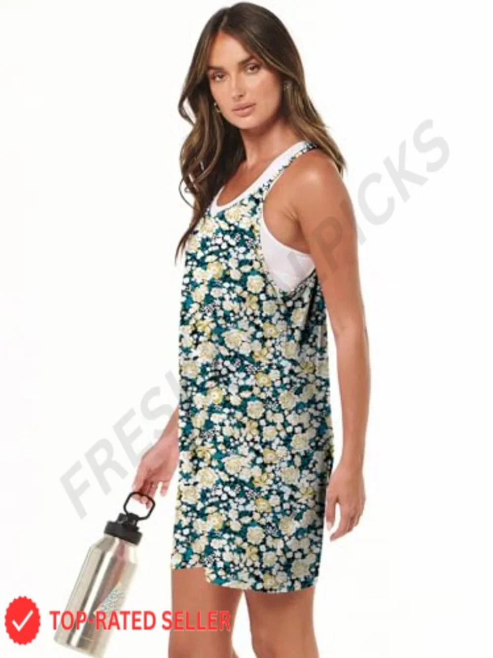 Womens Loose Sleeveless Spaghetti Strap Romper Summer Casual Jumpsuit Shorts